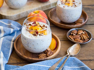 Peaches and Cream Overnight Oats